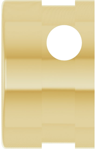 14K Yellow 7.4 mm Round Bezel-Set Slide Pendant Mounting (3)