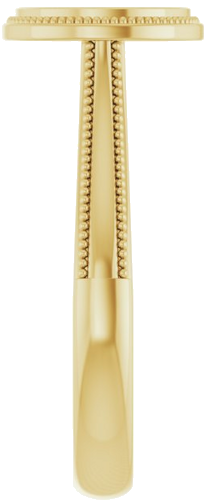 14K Yellow 7.4 mm Round Engagement Ring Mounting (4)