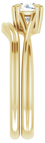 14K Yellow 5.5 mm Round Solitaire Engagement Ring Mounting (9)