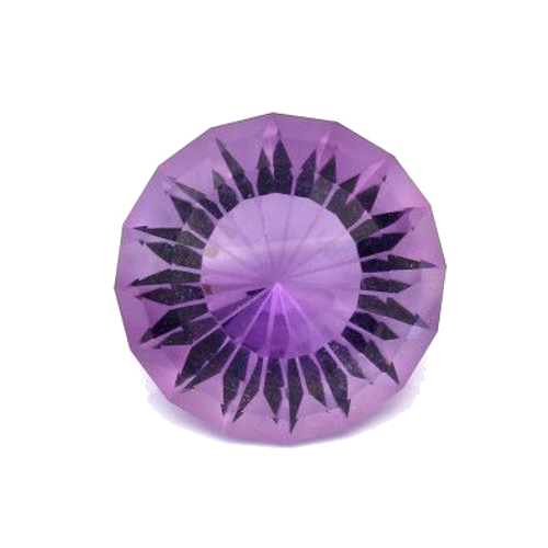 8.18 carat PURPLE FANCY cut Round Amethyst (1)