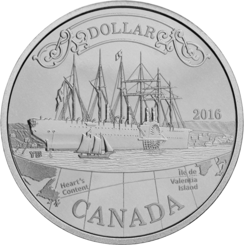 1 Dollar Transatlantic Cable 2016 Canada Silver Coin (1)