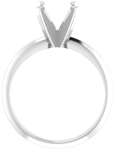 Sužadėtuvių Žiedas „Solitaire“ 585 Baltojo Aukso Round 7.6mm (2)