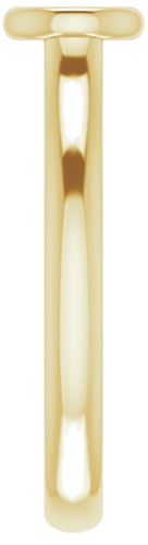 14K Yellow  4.4 mm Round Solitaire Engagement Ring Mounting (4)