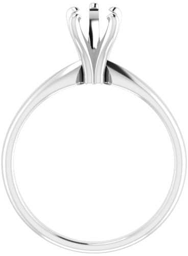 14K White 8.5 x 5.5 mm Pear Solitaire Engagement Ring Mounting (2)