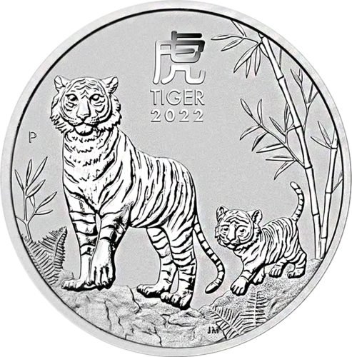 1 oz Год Тигра 2022 (Lunar III) Австралия серебряная монета (1)