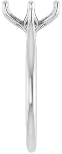 Sužadėtuvių Žiedas „Solitaire“ 585 Baltojo Aukso Oval 10mm x 8mm (4)