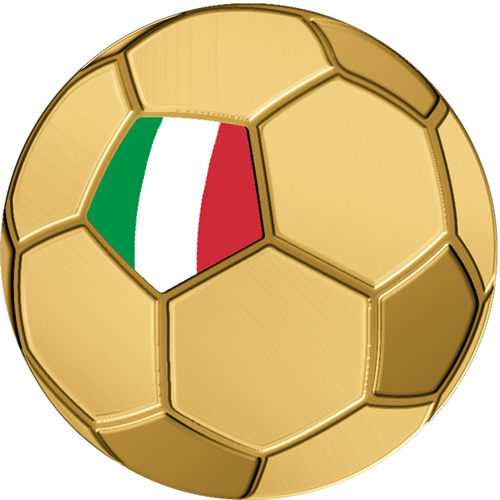 1/1000 oz Football Italy 3000 Francs Chad Gold Coin (1)