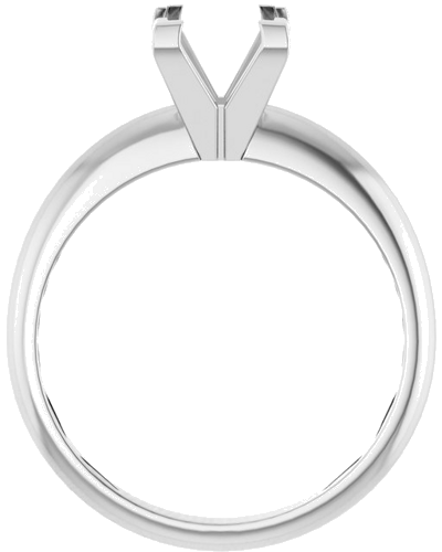 Sužadėtuvių Žiedas „V-End Solitaire“ 585 Baltojo Aukso Square 6mm (2)