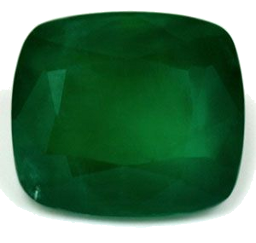 2.26 carat GREEN Cushion Smaragdas (1)