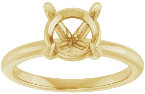 Sužadėtuvių Žiedas 585 Geltonojo Aukso Round 8.2mm (3)