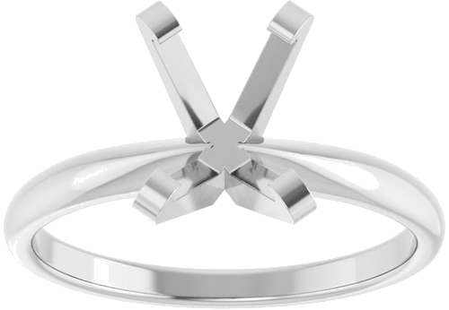 Sužadėtuvių Žiedas „Solitaire“ 585 Baltojo Aukso Emerald 8mm x 6mm (3)