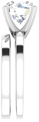 Sužadėtuvių Žiedas „Solitaire“ 950 Platinos Round 9mm (9)
