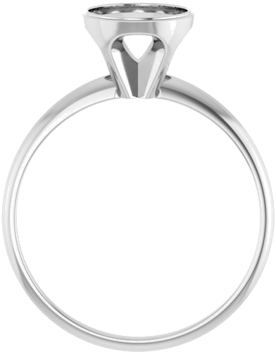 Sužadėtuvių Žiedas „Solitaire“ 585 Baltojo Aukso Round 7mm (2)