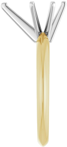 14K Yellow White 10.5x6.5 mm Pear Engagement Ring Mounting (4)