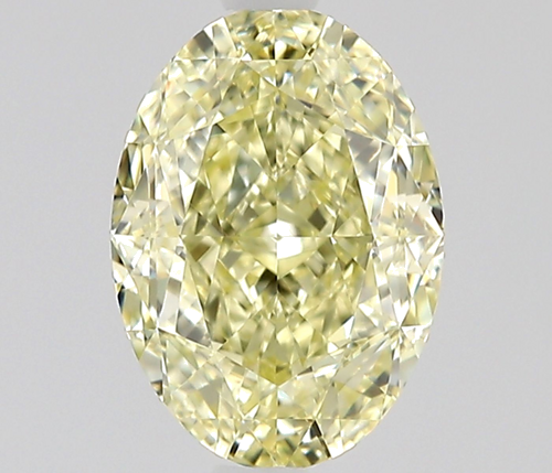 1.05 carat Fancy Light Yellow-IF Natūralus Oval Deimantas (1)
