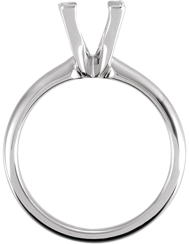 Sužadėtuvių Žiedas „V-End Solitaire“ 585 Baltojo Aukso Square 4mm (2)