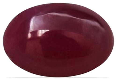 4.04 carat RED CABOCHON cut Oval Rubinas (1)
