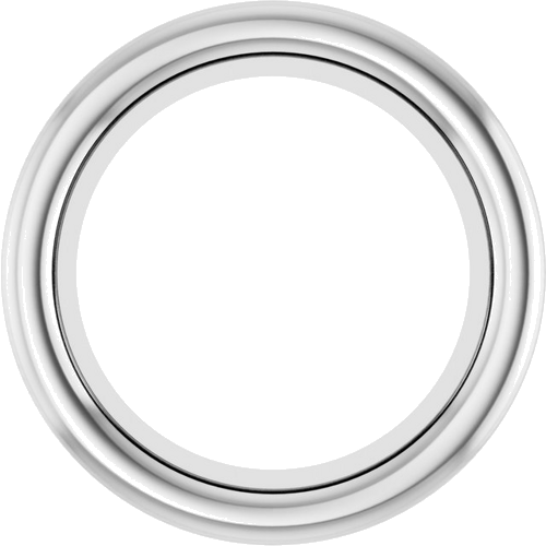 Platinum 5.6 mm Round Bezel-Set Slide Pendant Mounting (1)