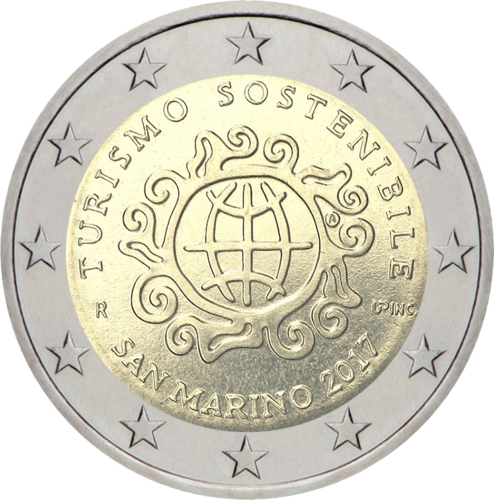 2017 San Marinas Turizmas 2 eurų moneta (3)