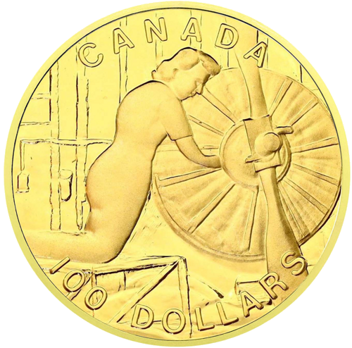 1/4 oz Namų Frontas 1994 Kanada auksinė moneta (1)