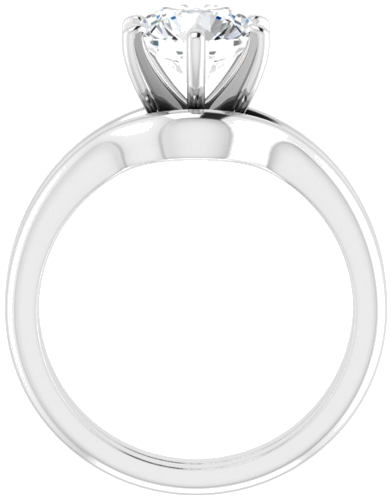 Sužadėtuvių Žiedas „Solitaire“ 950 Platinos Round 7.4mm (7)