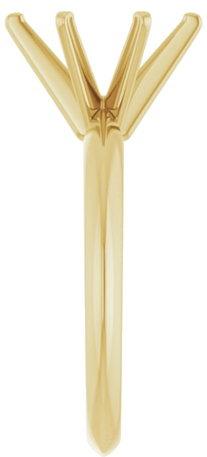 14K Yellow 10x8 mm Oval 6-Prong Solitaire Engagement Ring Mounting (4)