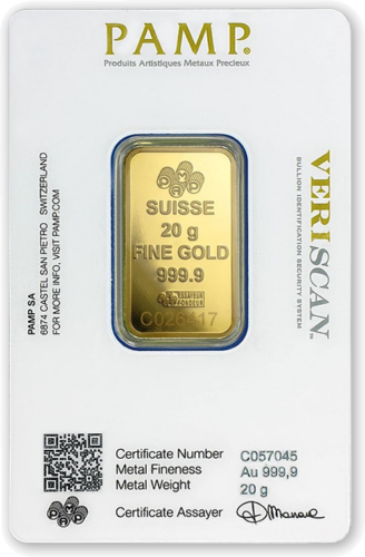 20 g Investment Gold Bar Fortuna PAMP (3)