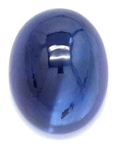3.45 carat BLUE CABOCHON cut Oval Safyras (1)