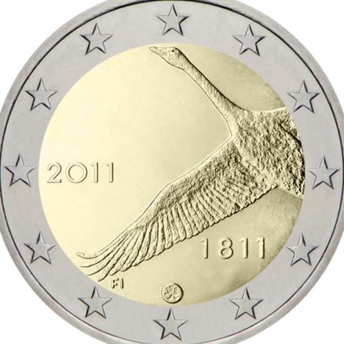 2011 Suomija Banko įkūrimui 200 metų 2 eurų moneta (2)