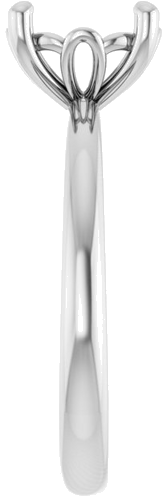 Sužadėtuvių Žiedas „Solitaire“ 585 Baltojo Aukso Round 8.2mm (4)