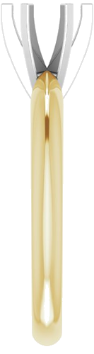 Sužadėtuvių Žiedas „Light Solitaire“ 585 Baltojo Ir Geltonojo Aukso Round 5.7mm x 6mm (4)