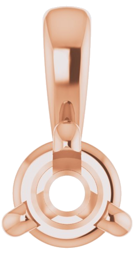 Pakabukas „Solitaire“ 417 Rožinis Aukso Round 2.5mm (1)