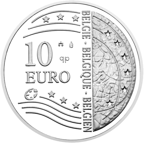 2004 Europos sąjungos plėtra 10 eurų Belgija sidabrinė moneta (1)