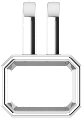 10K White 7x5 mm Emerald Pendant Mounting (1)