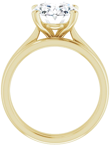 14K Yellow 11x9 mm Oval Engagement Ring Mounting (7)