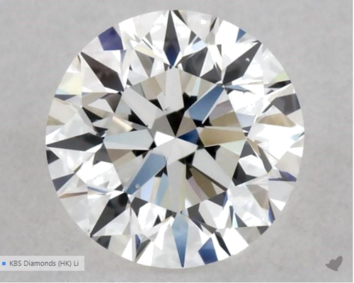 0.5 carat E-VS1 Excellent cut Natūralus Round Deimantas (1)