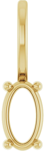 14K Yellow 5x3 mm Oval Charm Pendant Mounting (1)