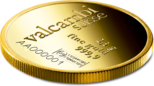 2,5 г Инвестиционный золотой слиток Valcambi Round Bar (5)