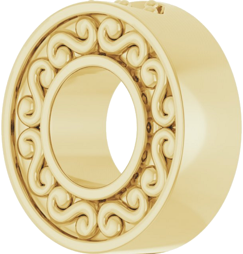 Pakabukas „Family Loop“ 585 Geltonojo Aukso Round 2mm (2)