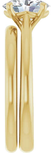 10K Yellow 8x6 mm Oval Solitaire Engagement Ring Mounting (9)