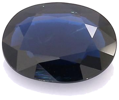 1.74 carat BLUE BRILLIANTSTEP cut Oval Safyras (1)
