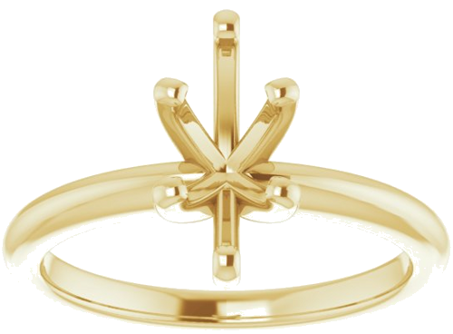 14K Yellow  10x5 mm Marquise Solitaire Engagement Ring Mounting (3)