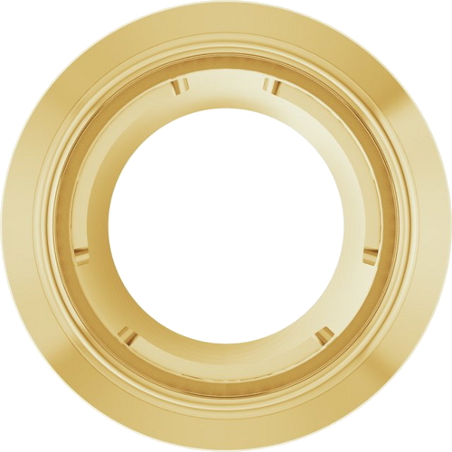 Pakabukas „Round Bezel-Set Slide“ 750 Geltonojo Aukso Round 3.5mm (1)