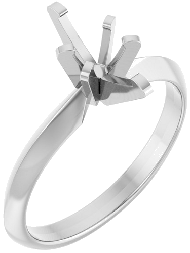 14K White 8.5x4.5 mm Marquise Solitaire Engagement Ring Mounting (1)