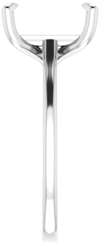 Sužadėtuvių Žiedas „Solitaire“ 585 Baltojo Aukso Emerald 10mm x 8mm (4)