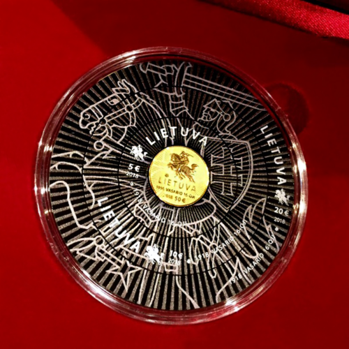 2018 Lithuania Restoration of the State Independence gold and silver coins (3)
