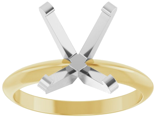 Sužadėtuvių Žiedas „Solitaire“ 585 Baltojo Ir Geltonojo Aukso Oval 11mm x 9mm (3)