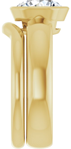 14K Yellow 8.2 mm Round Engagement Ring Mounting (9)