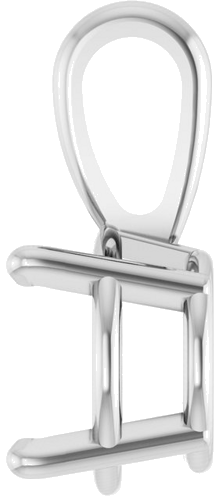 Pakabukas „Solitaire“ 925 Sidabro Round 7.5mm (3)