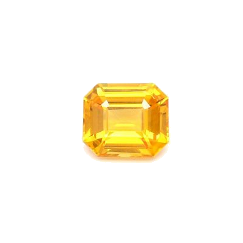 2.13 carat YELLOW STEP cut Octagonal Safyras (1)